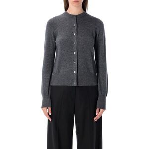 RHEA Women's Round Neck Button-Front Cardigan Women GREY Sweaters & Knitwear